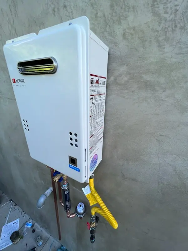 Tankless water heater installation for Mansion Flats homes
